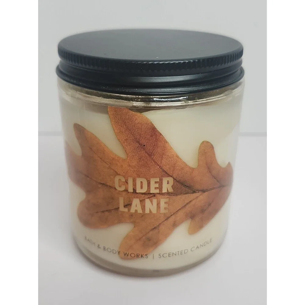 Bath & Body Works CIDER LANE Scented Candle 1-Wick 7 oz Fall Autumn NEW